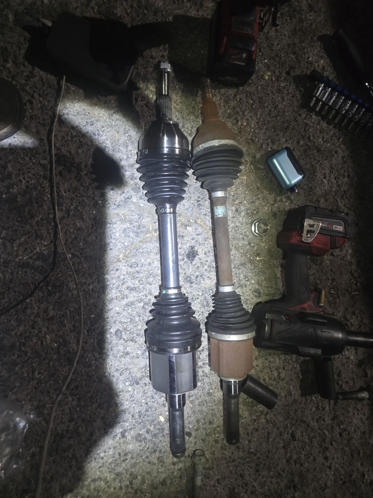 Two CV axles side by side